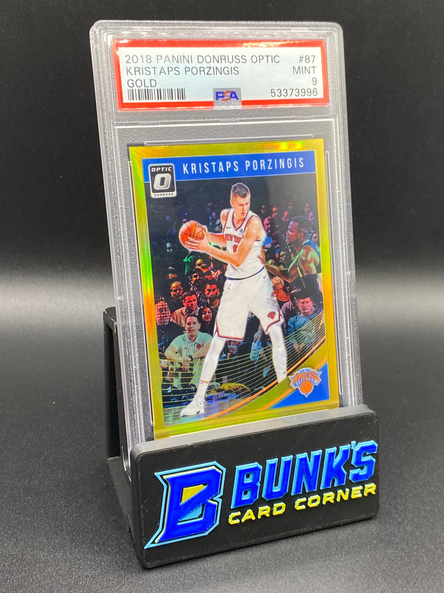 2018 Kristaps Porzingis Gold PSA 9 8/10