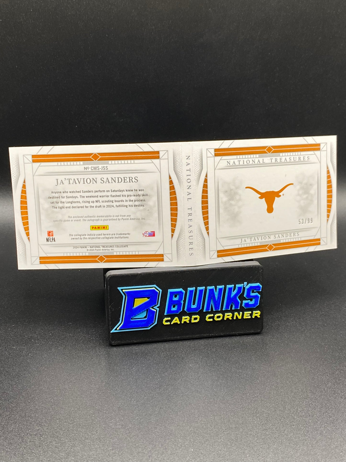 2024 Ja'Tavion Sanders National Treasures 53/99