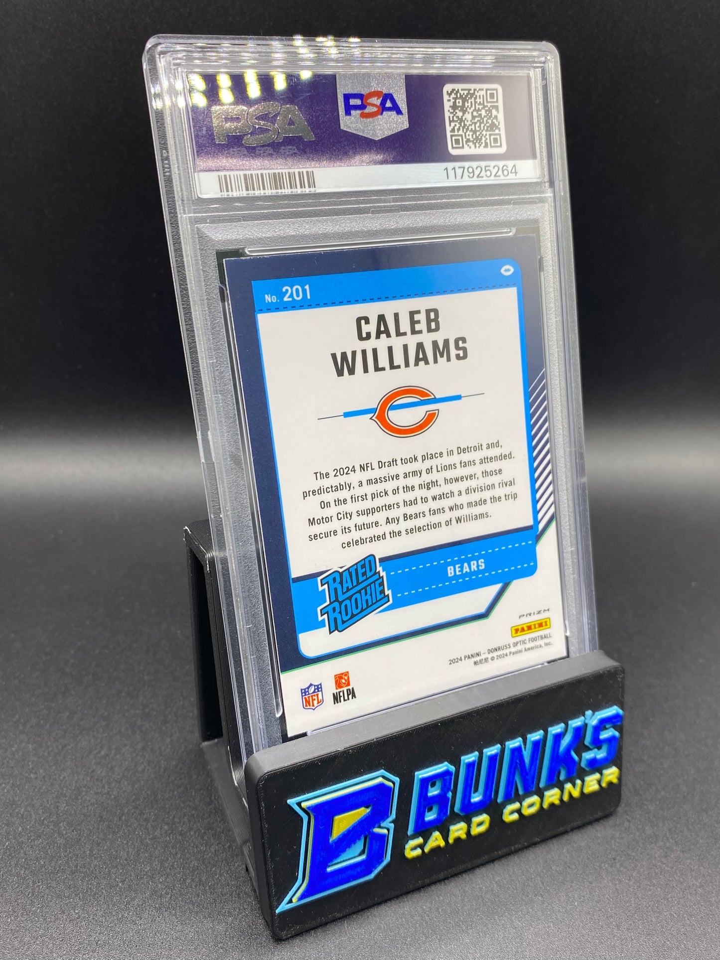 2024 Caleb Williams Purple Shock PSA 9