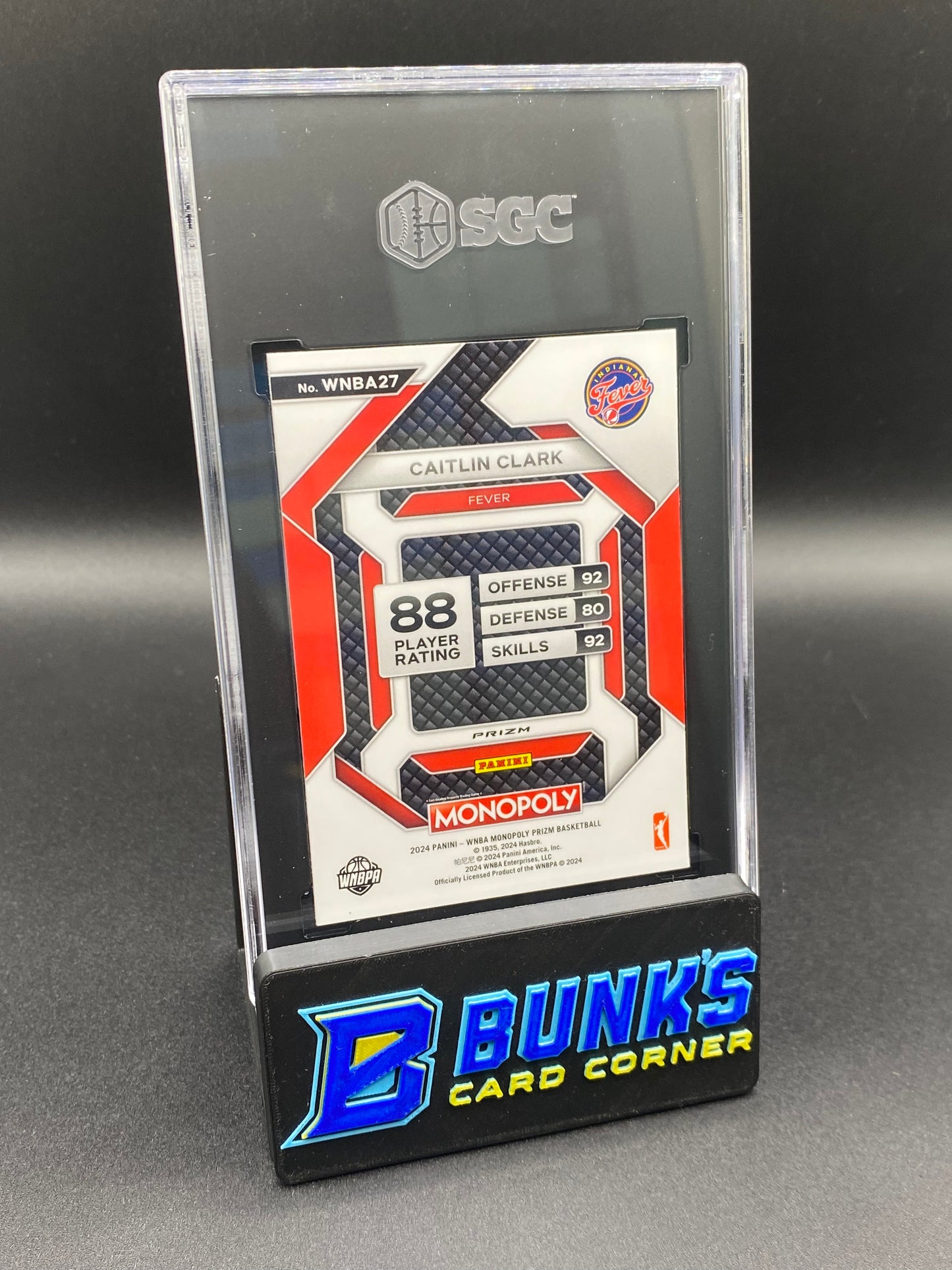 2024 Caitlin Clark WNBA insert Red Classic Icons Prizm SGC 9.5