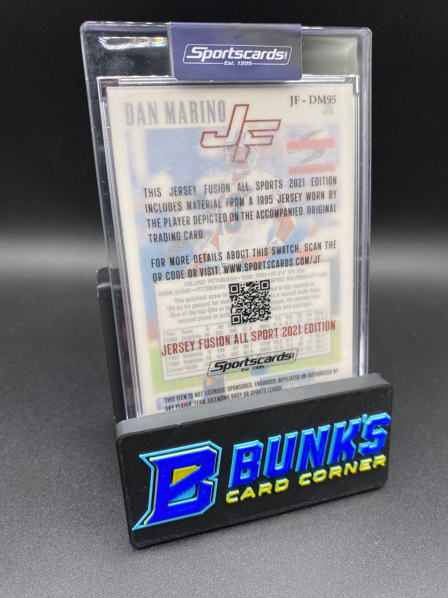 Dan Marino Jersey Fusion Game Used