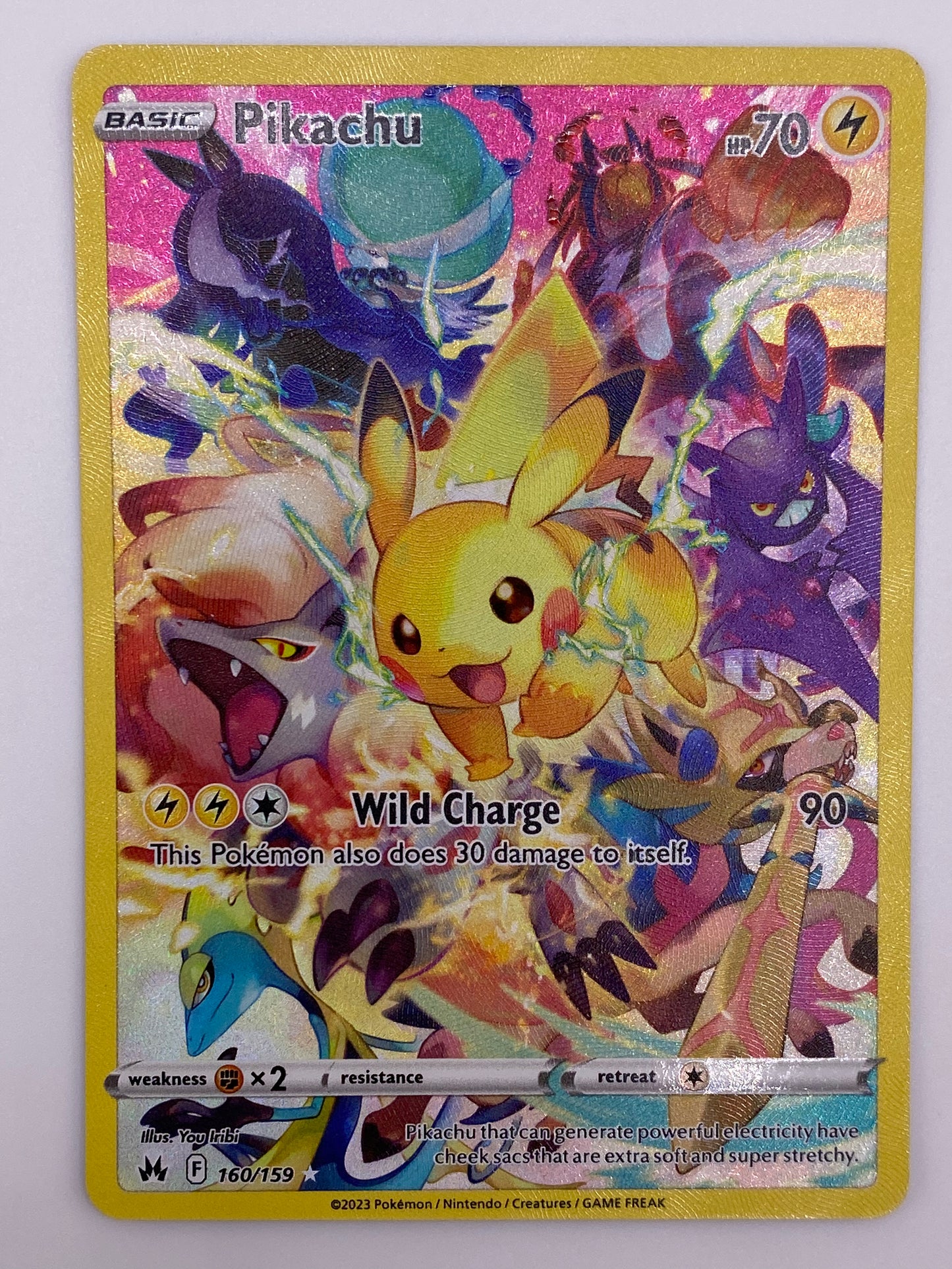 Pikachu Secret Rare Crown Zenith NM