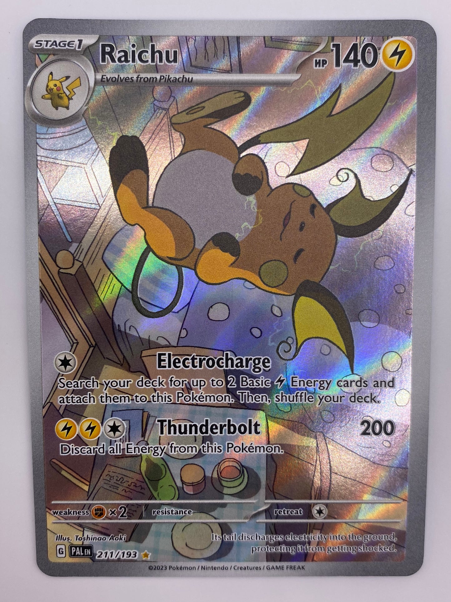 Raichu Illustration Rare Paldea Evolved NM