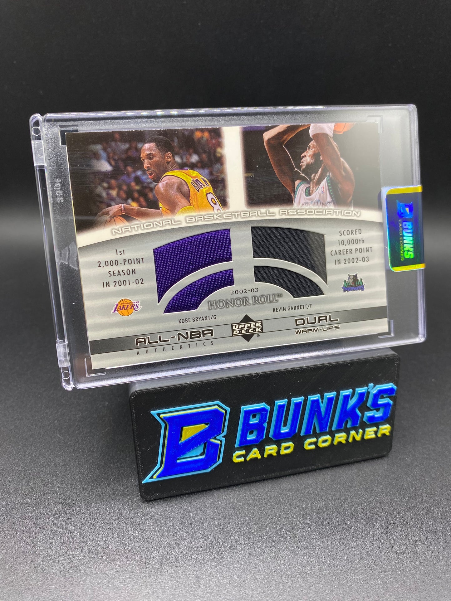 Kobe Bryant & Kevin Garnett Patch