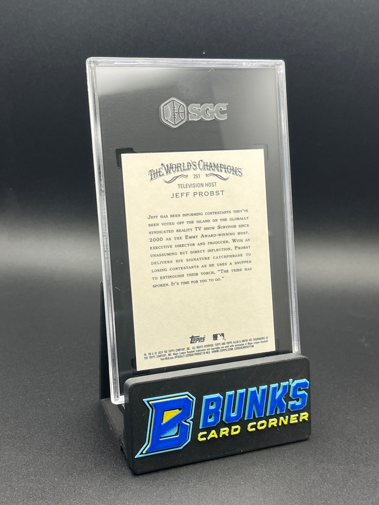 2024 Jeff Probst Foil Filigree Allen & Ginter SGC 10
