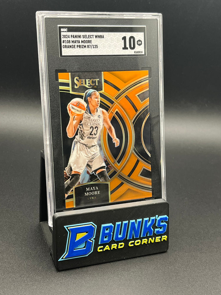 2024 Maya Moore Orange Ice Prizm SGC 10 87/125