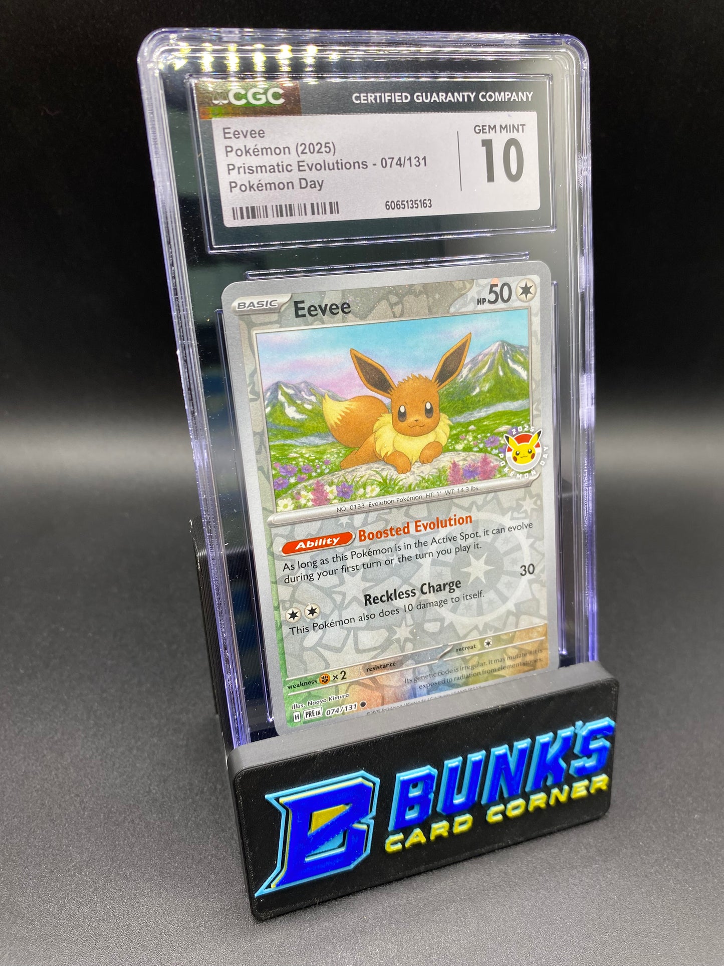 Eevee Stamp Prismatic Evolutions CGC 10