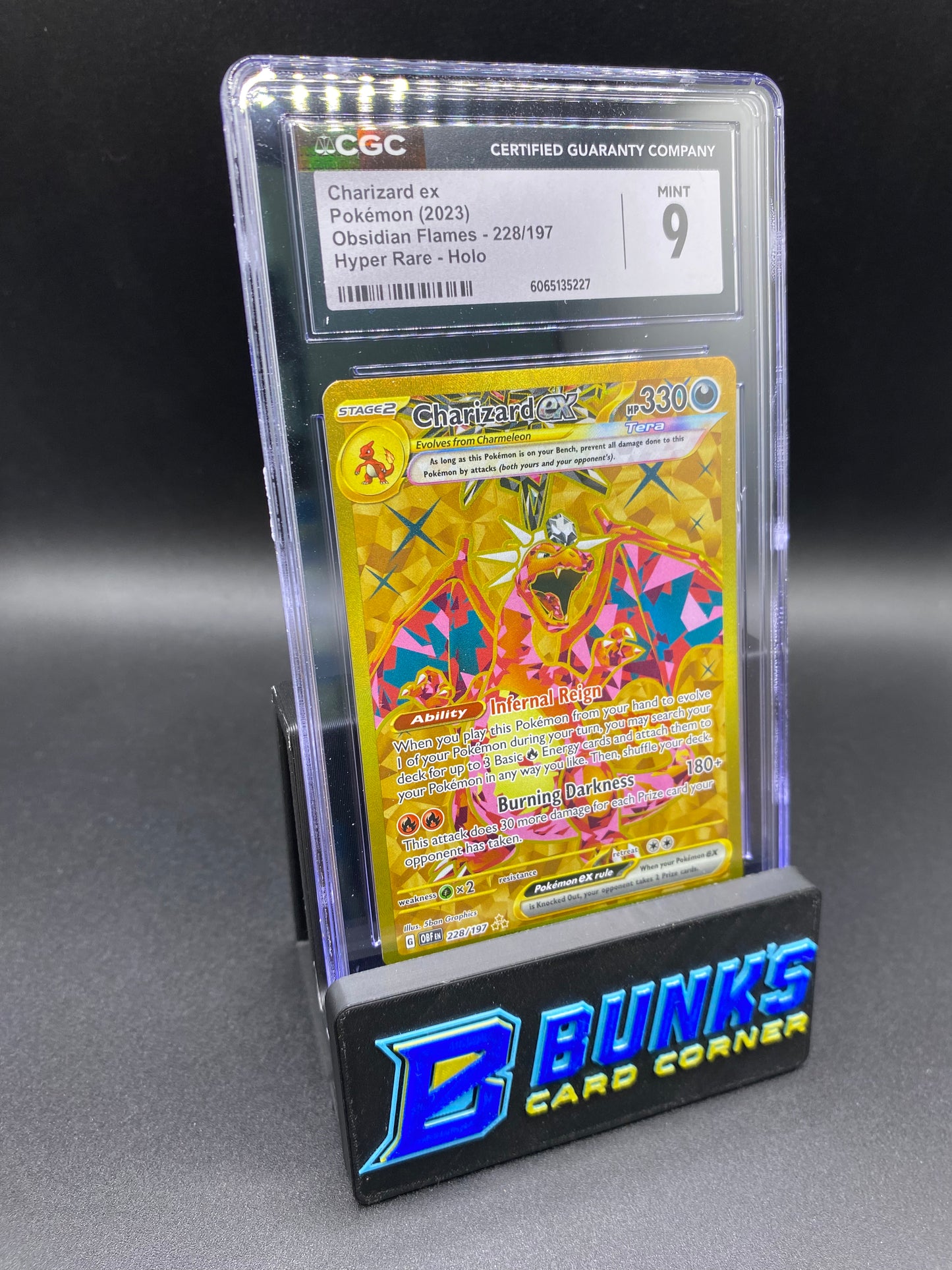 Charizard ex Hyper Rare Obsidian Flames CGC 9