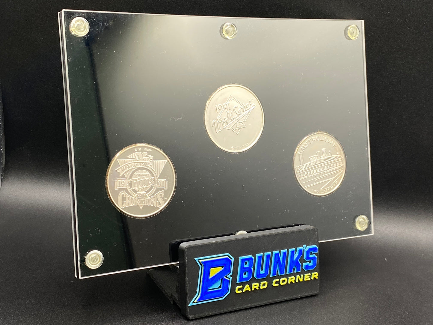 1991 Twins World Champions Collectors Set Silver Coins