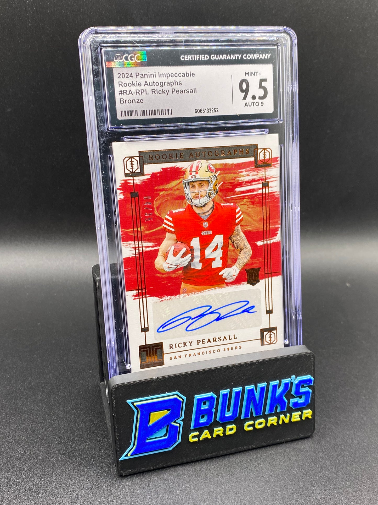 2024 Ricky Pearsall Bronze Auto Rc CGC 9.5/9 4/35
