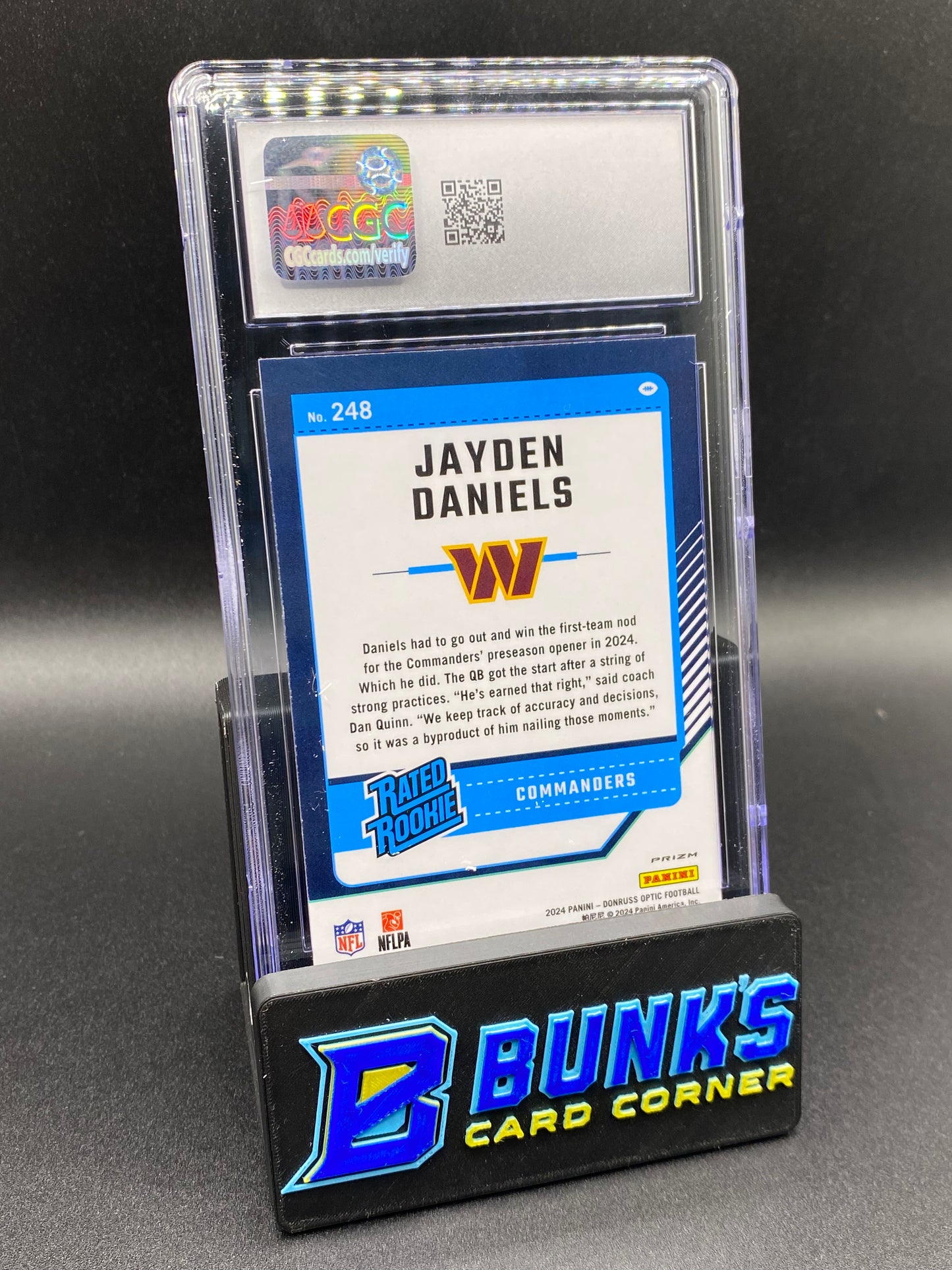 2024 Jayden Daniels Pink CGC 10 Rc