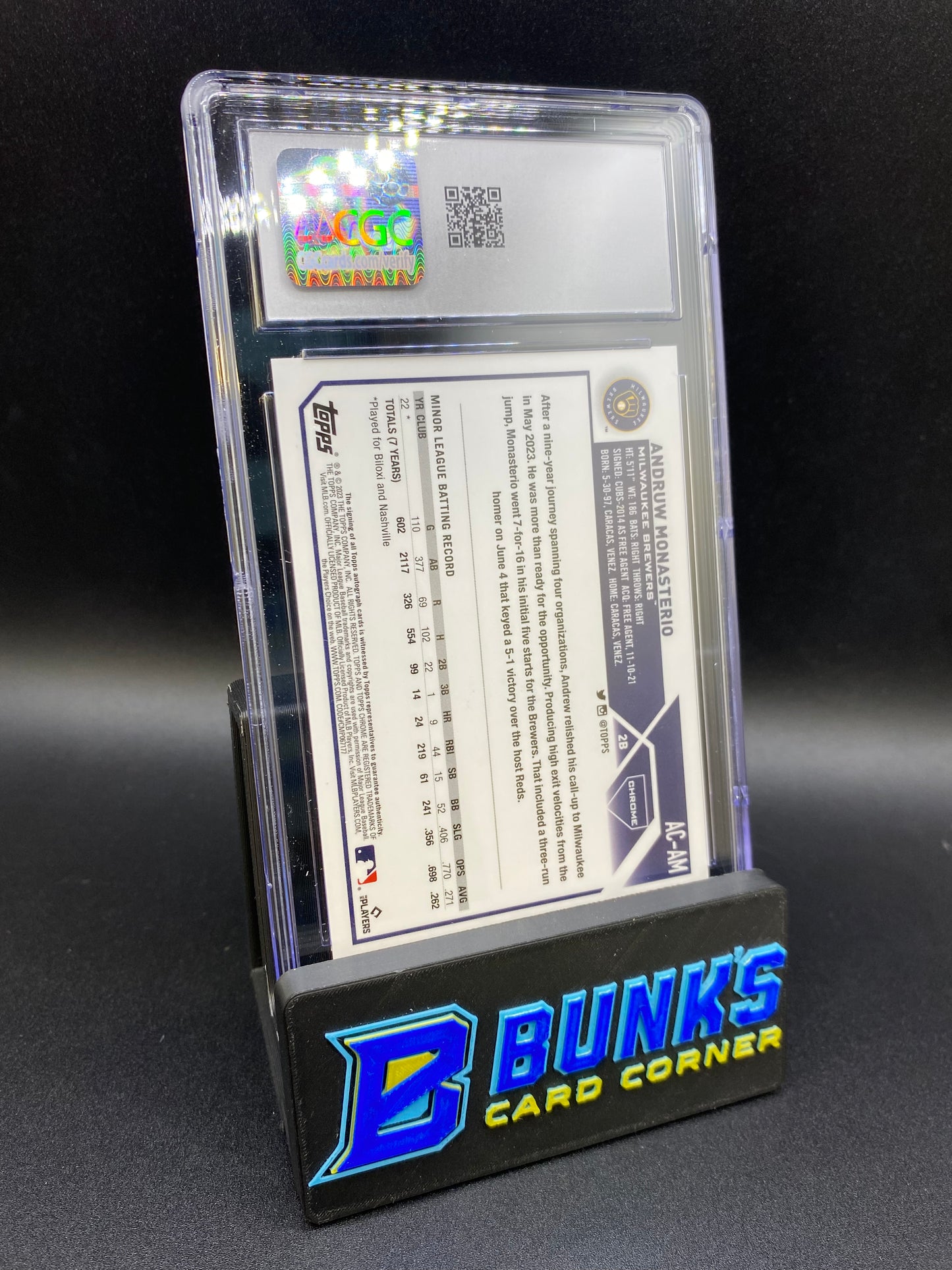2023 Andruw Monasterio Auto CGC 8.5/9 Rc