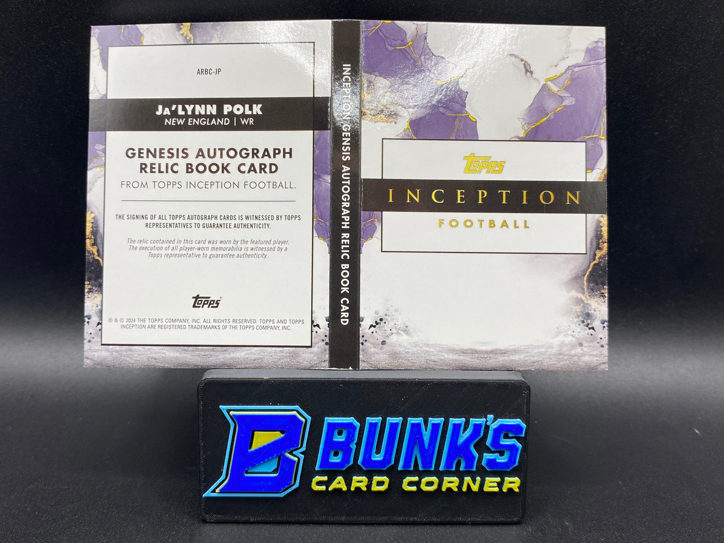 2024 Ja'Lynn Polk Inception Booklet Auto Patch Rc