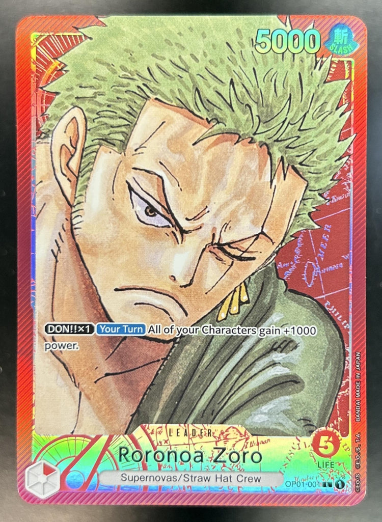 Roronoa Zoro Romance Dawn #OP01-001 Alternate Art