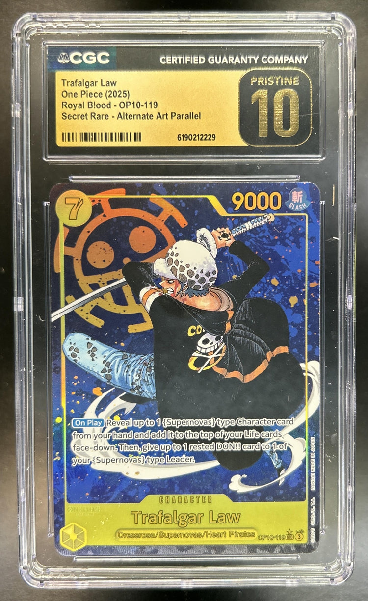 Trafalgar Law The Best Vol. 2 JP #OP10-119 Special Card CGC Pristine 10