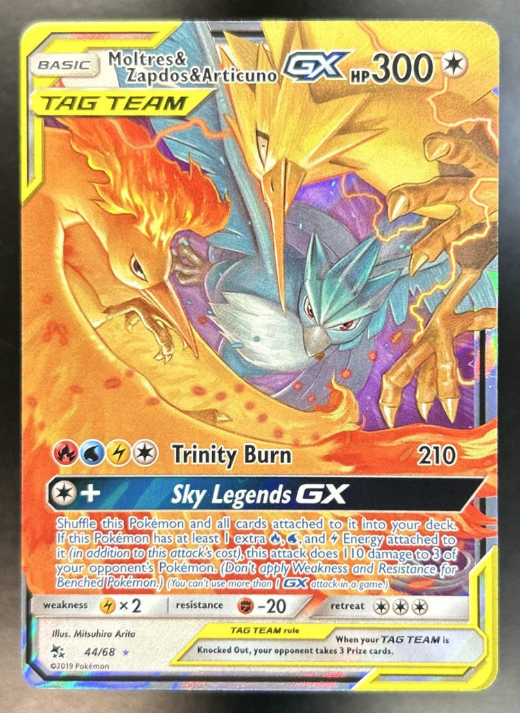 Moltres & Zapdos & Articuno-GX front image