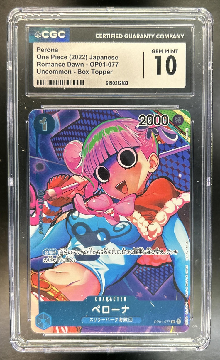 Perona Romance Dawn #OP01-077 Uncommon CGC 10