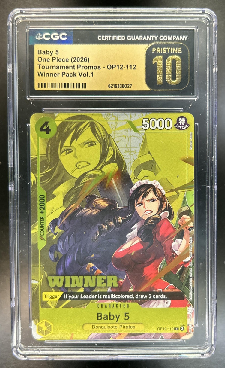 Baby 5 Tournament Promos #OP12-112 CGC Pristine 10