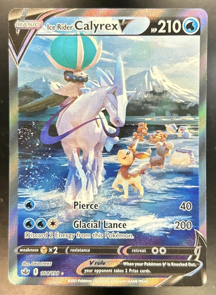 Ice Rider Calyrex V Sword & Shield Chilling Reign #164/198
