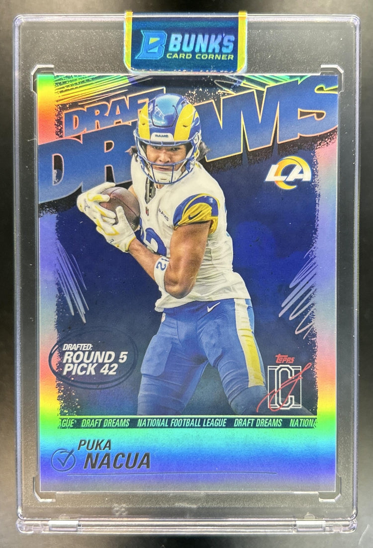 Puka Nacua 2025 Topps Signature Class #DD-15 Draft Dreams SSP Rams