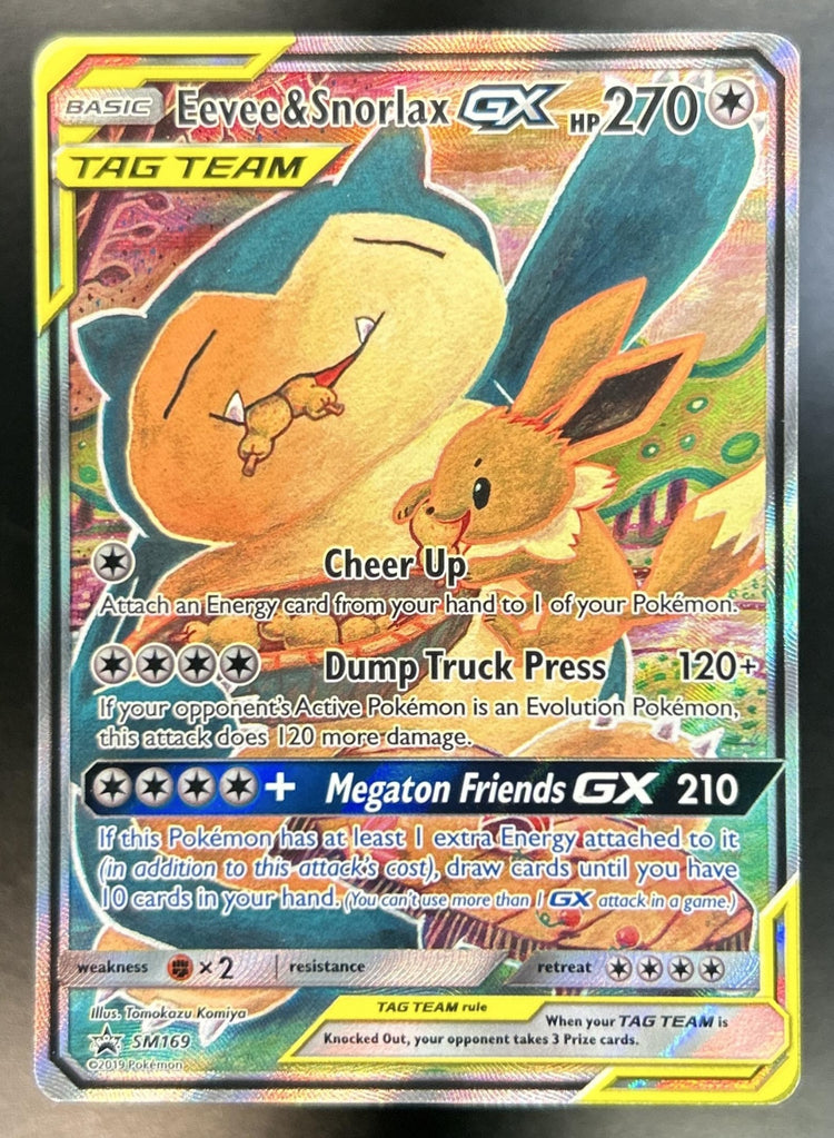 Eevee & Snorlax GX Tag Team front image
