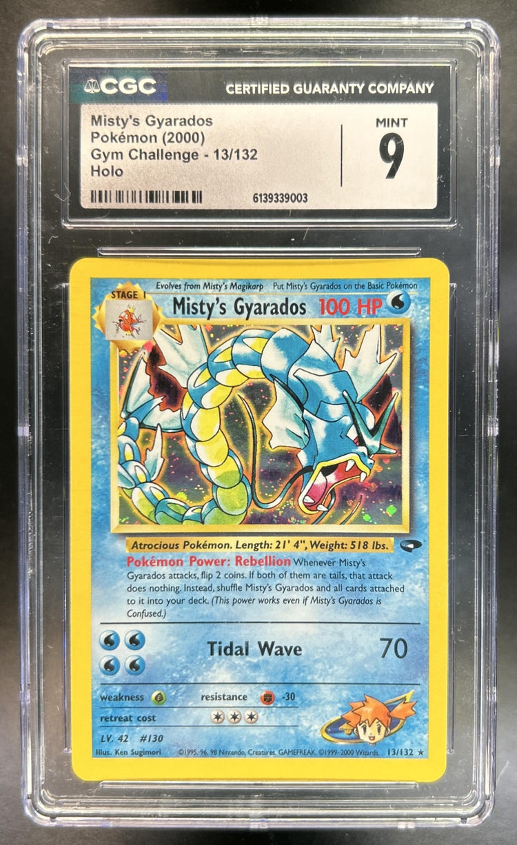 Misty's Gyarados Gym Challenge #13/132 Holo CGC 9