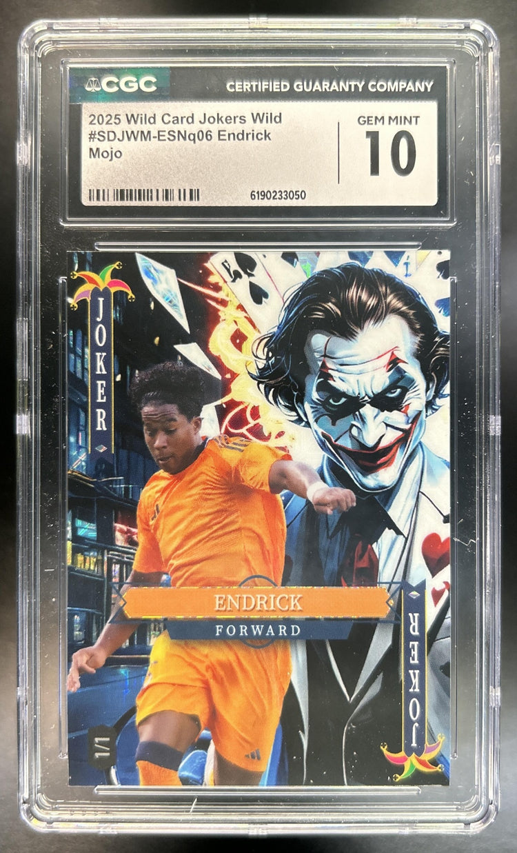 Endrick 2025 Wild Card Jokers Wild Mojo CGC 10
