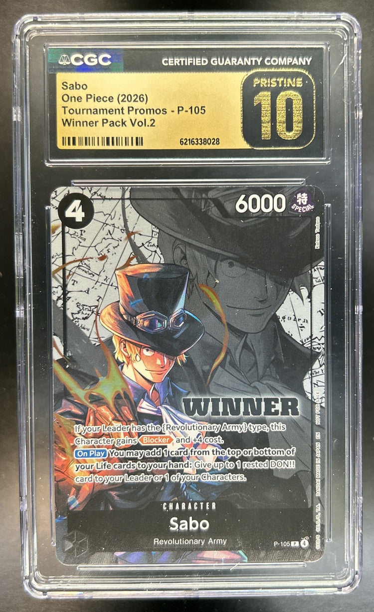 Sabo Winner Pack Vol. 2 #P-105 Promo CGC Pristine 10