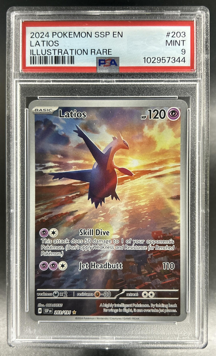 Latios Surging Sparks #203/191 PSA 9