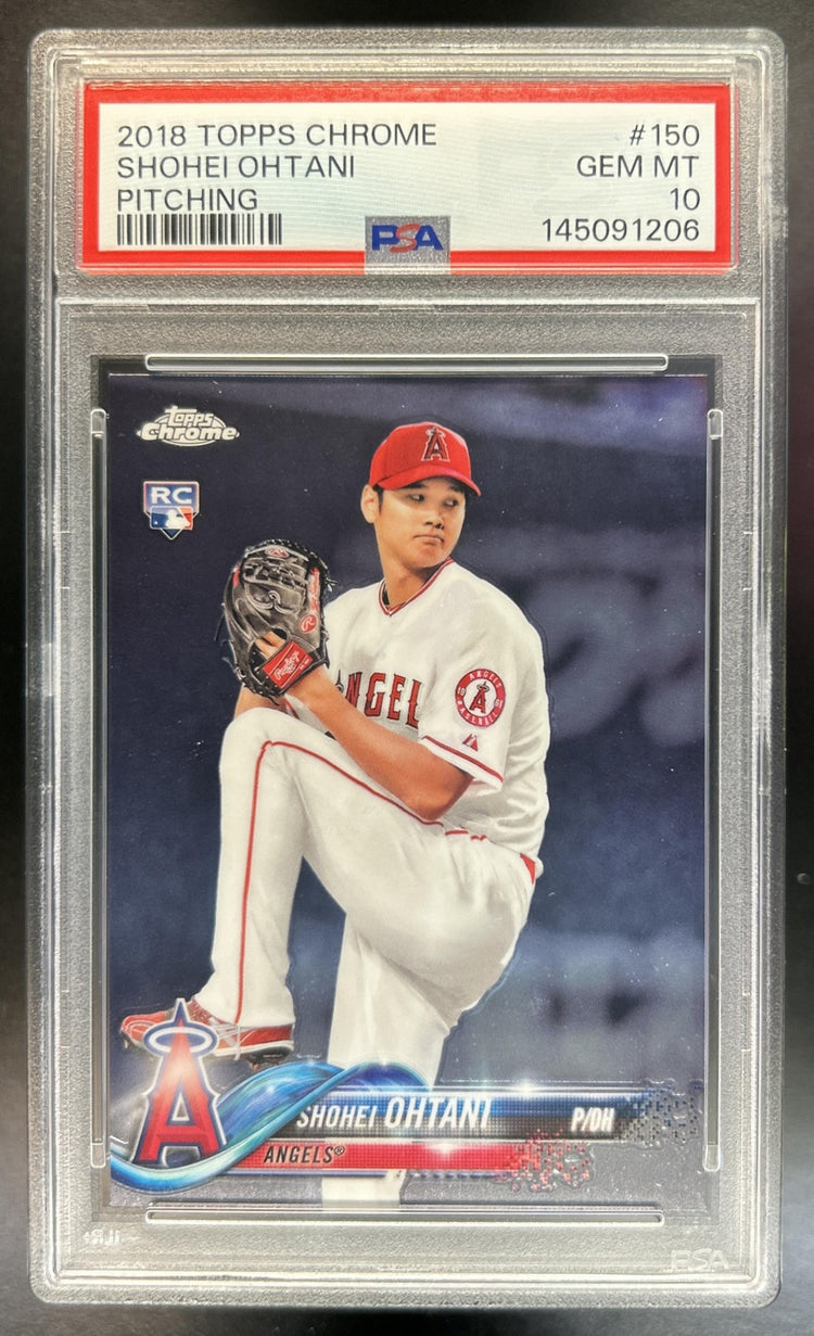 Shohei Ohtani 2018 Topps Chrome #150 RC Angels PSA 10