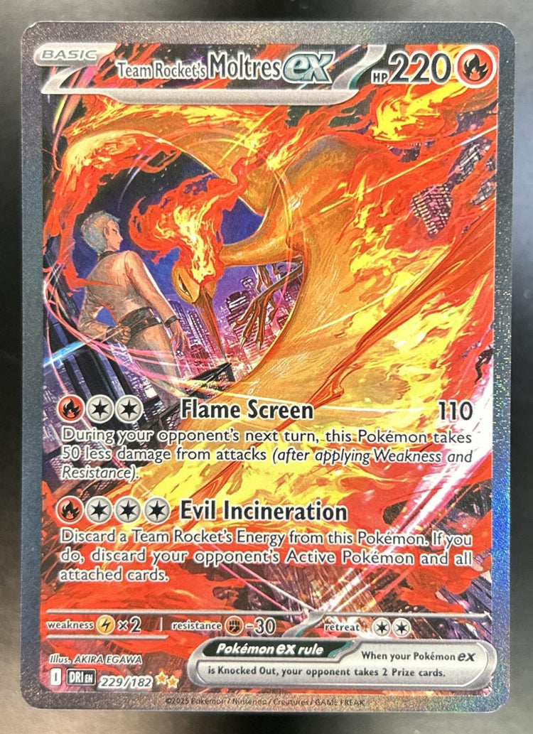 Team Rocket's Moltres ex front image