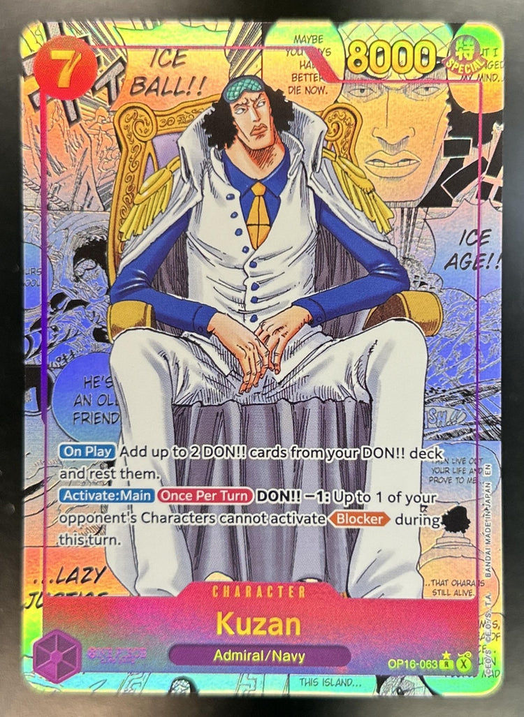 Kuzan The Time of Battle #OP16-063 Manga Art SSP