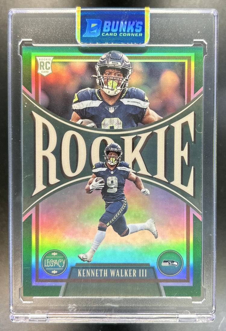 Kenneth Walker III 2022 Panini Chronicles #211 Legacy Update Green 30/49 RC Seahawks