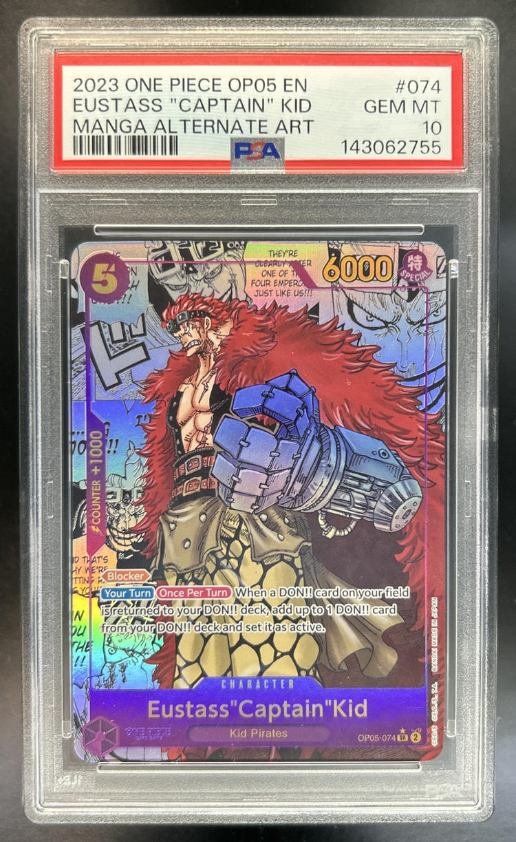 Eustass"Captain"Kid Awakening of the New Era #OP05-074 Super Rare PSA 10