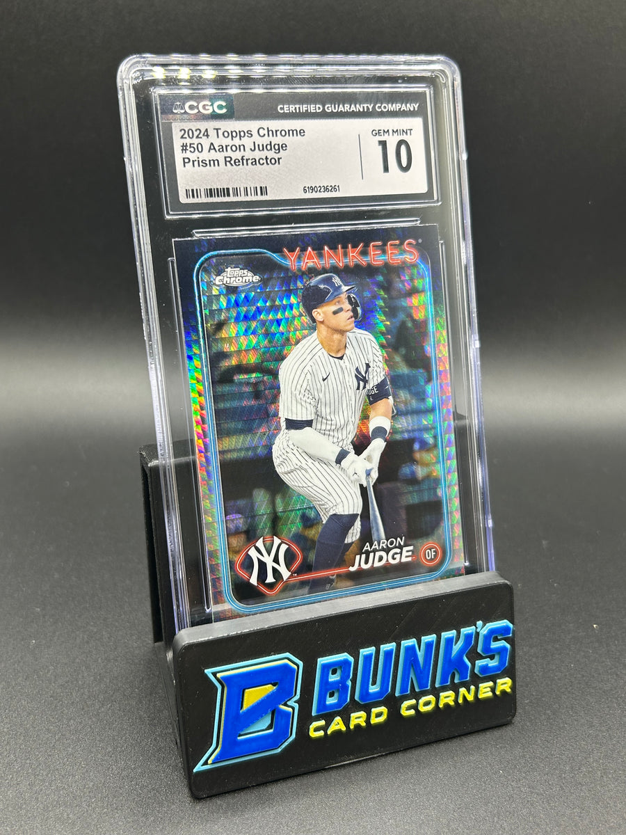 2024 Aaron Judge Topps Chrome Prism Refractor CGC 10