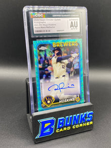2024 Rhys Hoskins Aqua Wave Ref Auto 65/199 CGC Authentic Auto 10
