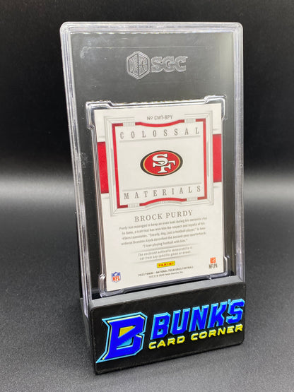2023 Brock Purdy Colossal Materials 17/49 SGC 9.5