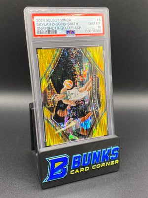 2024 Skylar Diggins-Smith Snapshots Gold Flash PSA 10 7/10