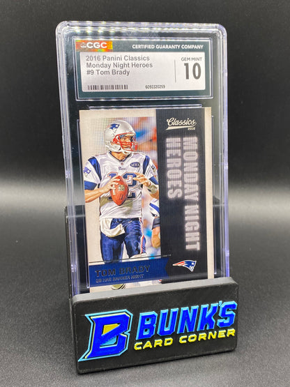 2016 Tom Brady Monday Night Heroes CGC 10