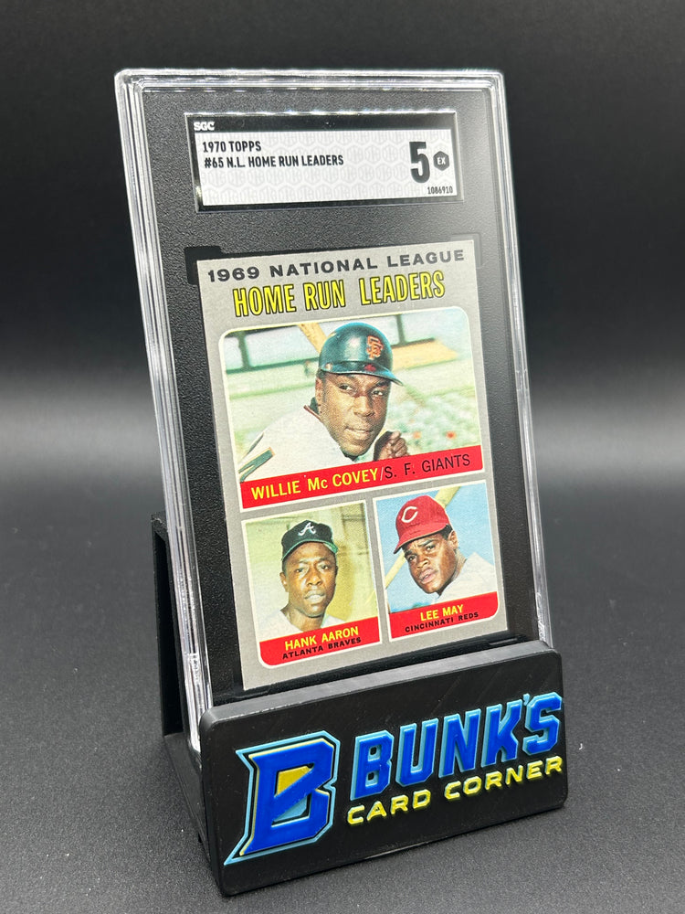 1970 McCovey / Aaron / May N.L. Home Run Leaders SGC 5