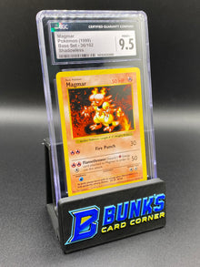 Magmar Shadowless Base Set CGC 9.5