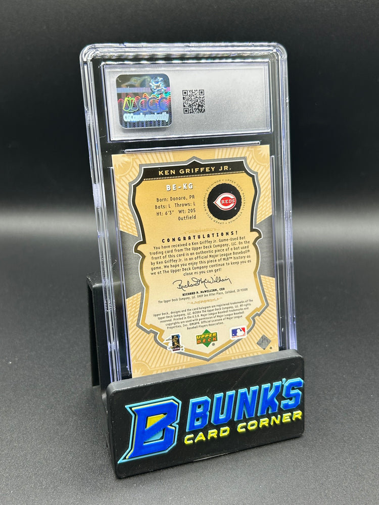 2004 Ken Griffey Jr. Upper Deck Etchings Game-Used Bat Blue CGC 9