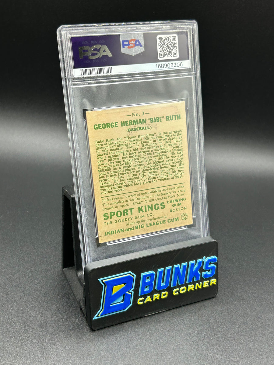 1933 Babe Ruth Sport Kings PSA 1