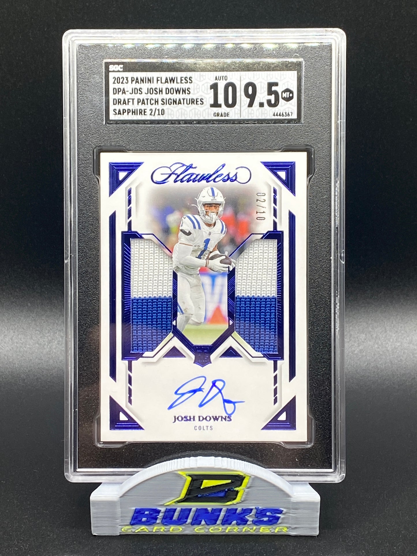2023 Josh Downs AUTOGRAPHED Patch (Box A3)
