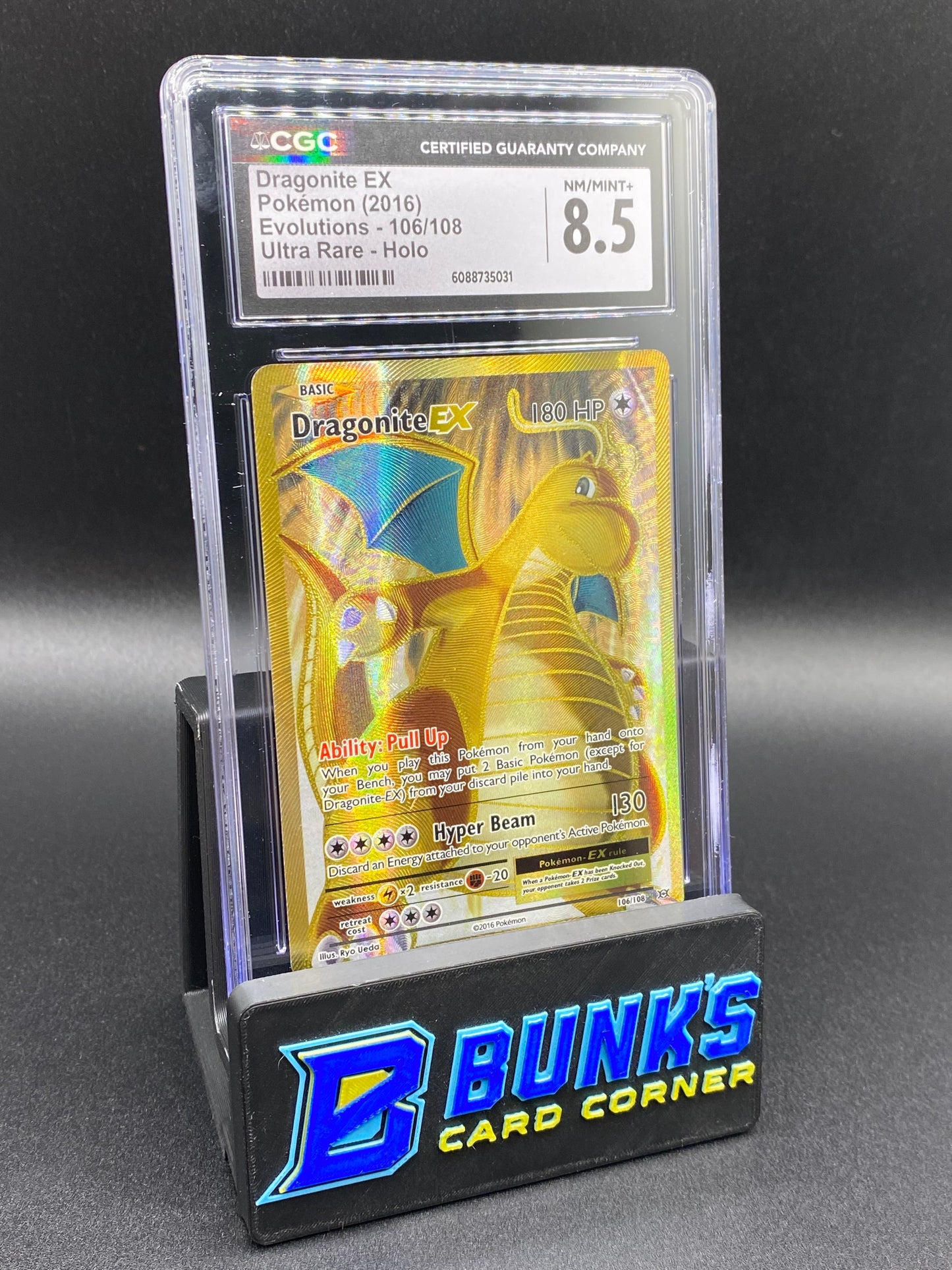 Dragonite Ex Ultra Rare Evolutions CGC 8.5