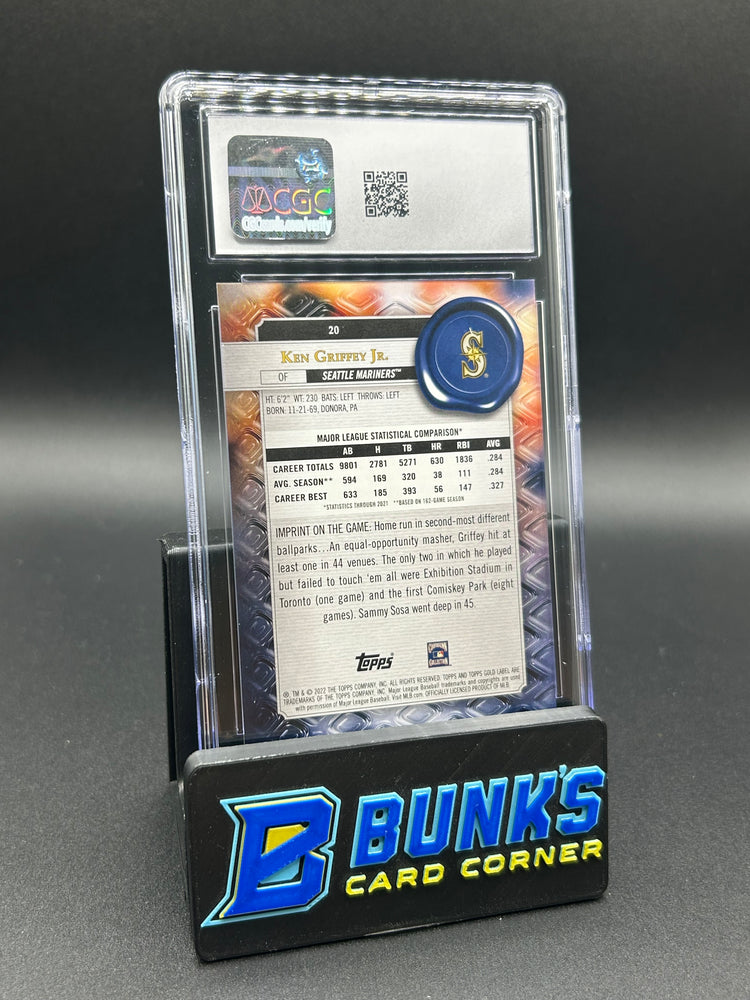 2022 Ken Griffey Jr. Topps Gold Label Purple 7/35 CGC 10