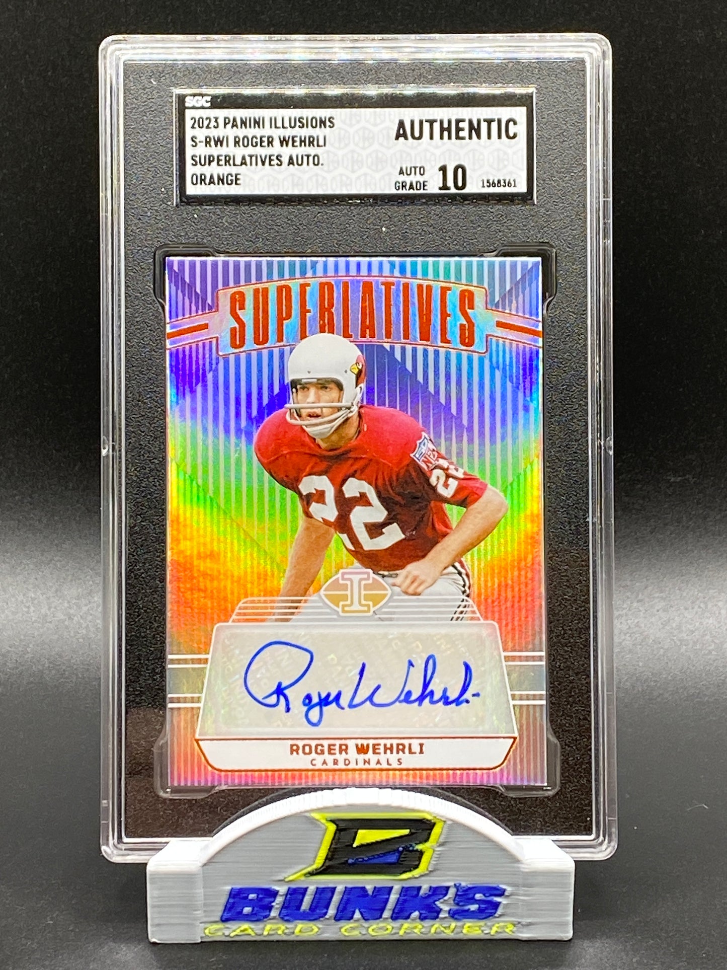 2023 Roger Wehrli AUTOGRAPHED Superlatives (Box B8)