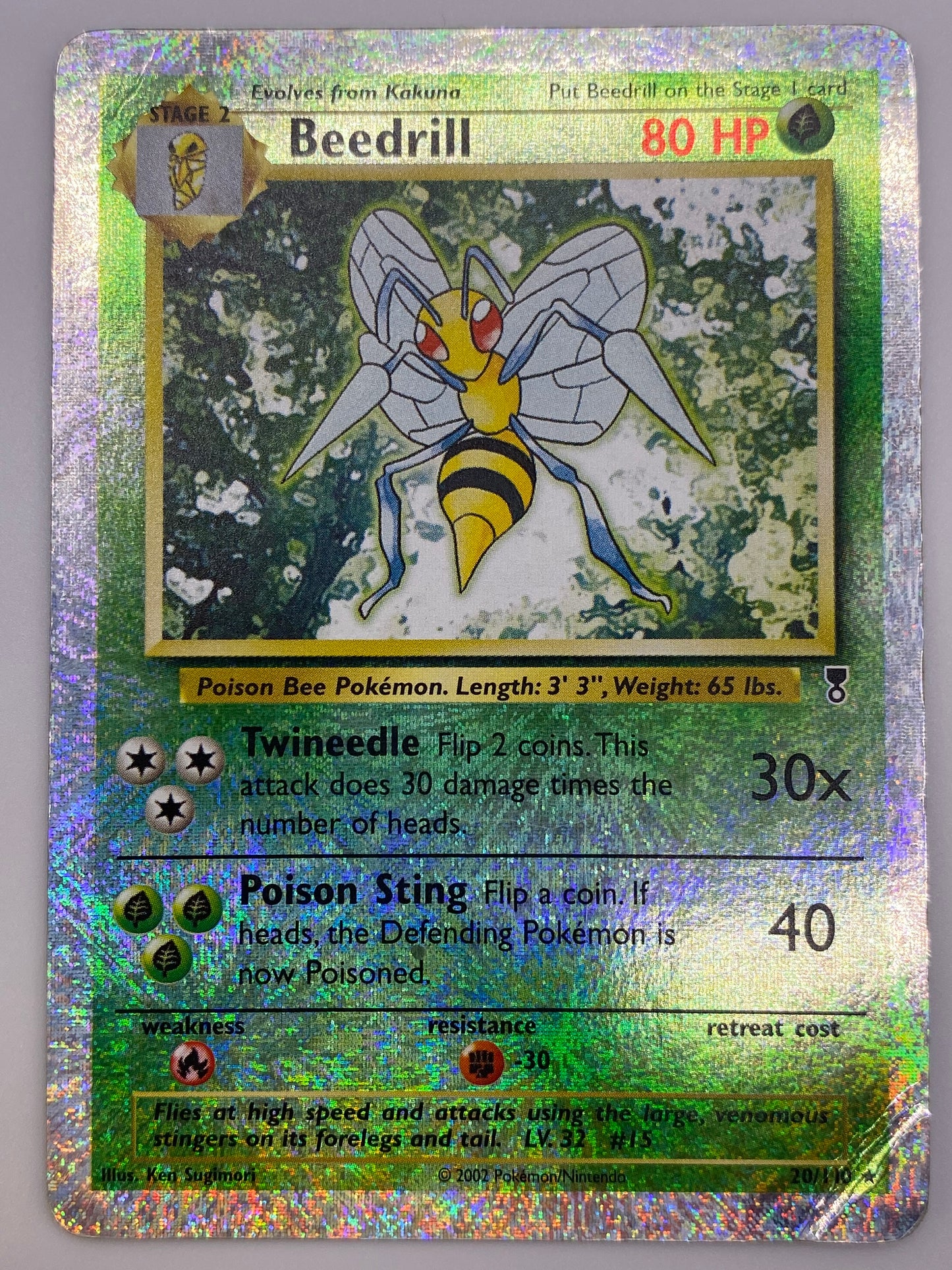 Beedrill Reverse Holo Legendary Collection DMG