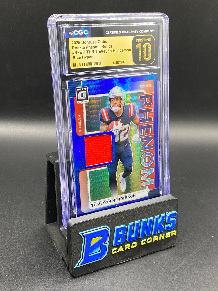 2025 TreVeyon Henderson Blue Hyper Relics Phenom Rc CGC Pristine 10