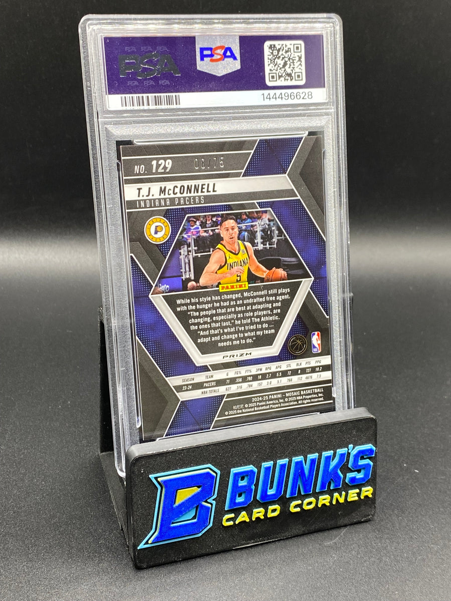 2024 TJ Mcconnell Red Fluorescent PSA 10 8/75